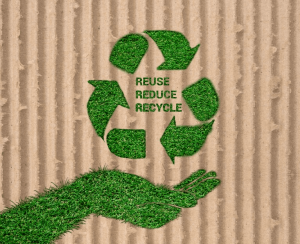 Recycle golfkartonnen platen